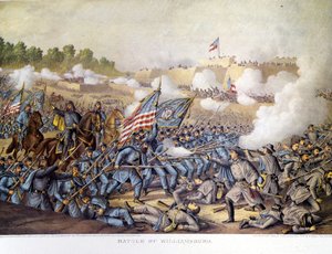 İç Savaş (1861 - 1865), Amerikan İç Savaşı: 05/05/1862. Williamsburg Savaşı. Oymak. by Unknown artist