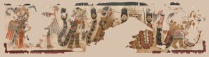 Figürlerin Alayı ile Kumaş by Unknown artist