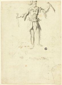 İki Kılıç Taşıyan Kostümlü Adam by Unknown artist