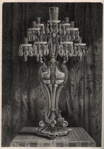Baccarat fabrikasından kristal şamdan - - Louis Figuier tarafından 