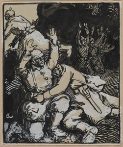 Bir siperde, Alman askerleri teslim oldu by Unknown artist