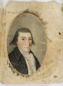 David Leonard Barnes, c.1789 (fildişi üzerine suluboya) by Unknown artist
