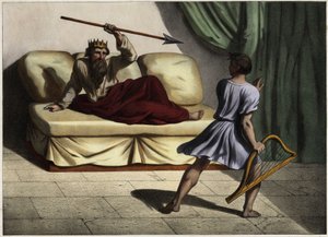 David, onu yatıştırmak için Kral Saul