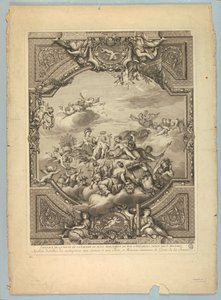 Versay Sarayı'nda Lebrun ve Mignard tarafından süslemeler by Unknown artist