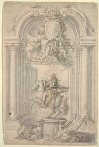 Charles III Binicilik Anıtı için Tasarım by Unknown artist
