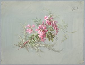 Duvar Kağıdı ve Tekstil Tasarımı: Çiçekler ve Kuşlar by Unknown artist