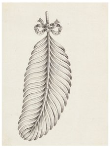 Tüy Şeklinde Broş Tasarımı by Unknown artist