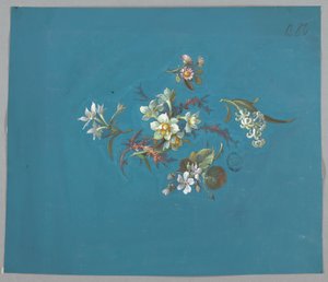 Duvar kağıdı ve tekstil, çiçekler için tasarım by Unknown artist