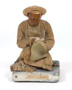 "Dirzee veya Terzi", pişmiş toprak heykelcik, Hindistan, 1880 dolayları (heykel) by Unknown artist