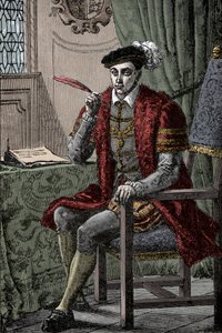 Edward VI Günlüğünü Yazıyor - Kral Edward VI (1537-1553) Günlüğünü Yazıyor by Unknown artist