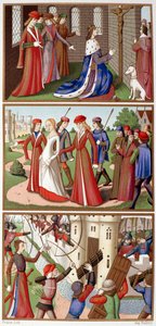 Charles VII ve Joan of Arc tarihinin bölümleri (Fac simile des minyatürs des vigiles du king Charles VII) - H. Wallon