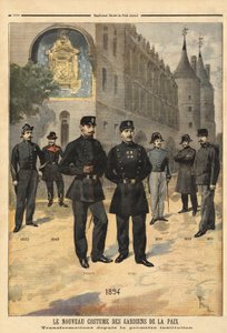 Barış gücü askerlerinin (veya şehir çavuşlarının) üniformalarının 1860