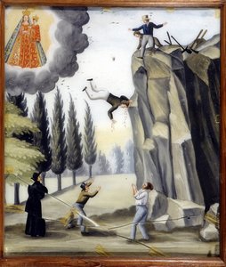 Bir kayanın düşüşü - Notre Dame de Laghet