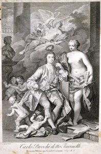 Farinelli (Carlo Broschi, aşağı yukarı; 1705 - 1782). by Unknown artist