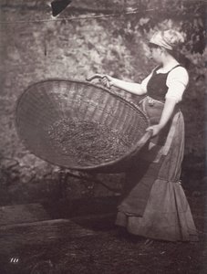 [Hasat Sepetli Kadın Köylü] by Unknown artist