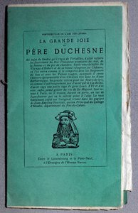 Fransız Devrimi: “La grande joie du Pere Duchesne”nin kapağı 1790 civarında. Özel Koleksiyon by Unknown artist