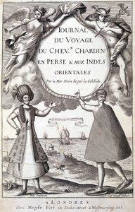 Frontispice “” Şövalye Chardin, Pers ve Doğu Hint Adaları, Karadeniz ve Kolhide Tarafından Yolculuğu Günlüğü”” by Unknown artist