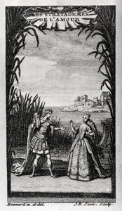 Pierre-Charles (Pierre Charles) Roy librettist francais (1683-1764) tarafından Opera balesi veya Destouches Andre Cardinal (1672-1749) tarafından kahramanca bale için "" Les Stratagemes de l