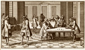 18. yüzyılda oyun odası - Pierre Remond de Montmort 1708