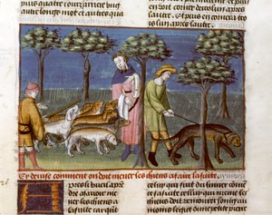 Gaston Phoebus, Avcılık Anlaşması by Unknown artist