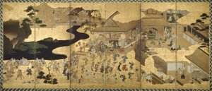 Tür Sahneleri (Fūzoku byōbu) by Unknown artist