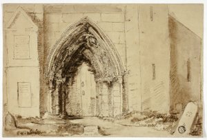 Gotik Kilise Portalı by Unknown artist