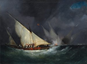 Yunan Korsanları Türk Gemisine Saldırdı by Unknown artist