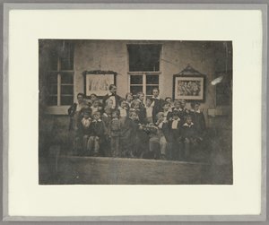 [Okul Çocukları ve Öğretmenlerinin Grup Portresi, Kuzey Almanya] by Unknown artist