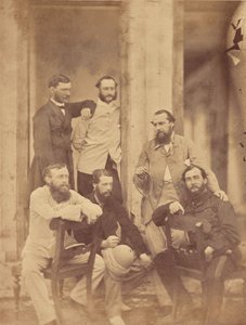 [Askeri subayların grup portresi, Hindistan] by Unknown artist