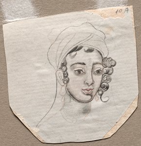 Genç Bir Adamın Başı by Unknown artist