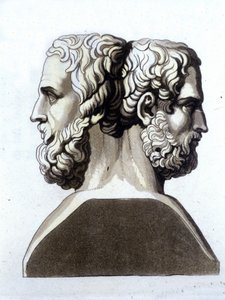 Herodot (MÖ 484 - MÖ 425), Yunan tarihçi ve Tucicide (Thucydides) (yaklaşık 465 MÖ 395), Yunan tarihçi. by Unknown artist