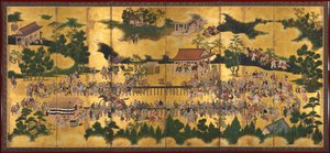 Kamo Tapınağı'nda At Yarışı by Unknown artist