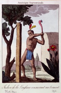 Louisiana Kızılderili bir yemin kutladı - gravür by Unknown artist