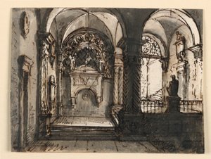 Kilise Binasının İçi by Unknown artist