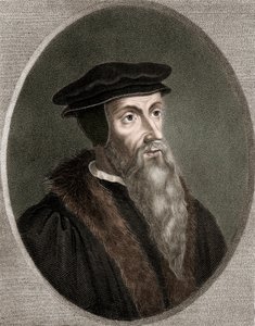 John Calvin - Jean Calvin 1509-1564 - gravür - 19. yüzyıl by Unknown artist