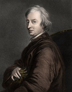 John Dryden 1631-1700 - gravür - 19. yüzyıl by Unknown artist