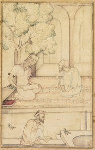 Terasta Kabir ve İki Mürit (rekto) by Unknown artist