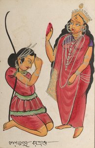 Kalaketu Tanrıça Chandi'den Bir Nimet Alırken by Unknown artist