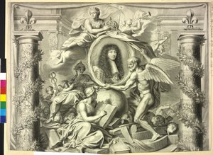 Fransa Kralı Louis XIV (baskı) by Unknown artist