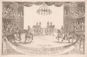 L'Ecole de Mars (Astley's Amphitheatre'ın Görünümü) by Unknown artist