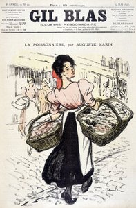La fishonnière, Auguste Marin tarafından. 27/05/1898 tarihinde “Gil Blas”ta. by Unknown artist