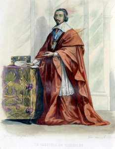 Kardinal de Richelieu - “Le Plutarque francais” içinde, ed. Mennechet by Unknown artist