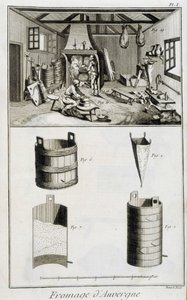 Auvergne peynirinin yapımı - Diderot et d