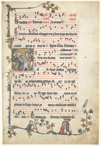 Antiphonary'den Kesilen Yaprak: Aziz Peter ve Paul ile İlk Q by Unknown artist