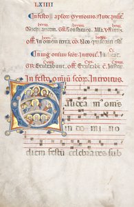 Kademeli Bir Yaprak: Mesih, Bakire ve Havariler ile İlk (G) by Unknown artist