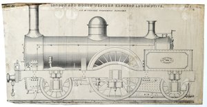 Londra ve Kuzey Batı Ekspresi Lokomotif plakası 112 by Unknown artist