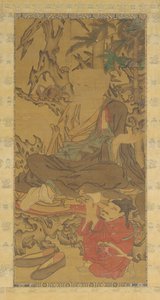 Luohan ve Görevlisi by Unknown artist
