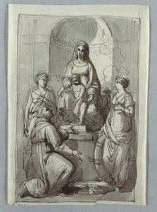 Azizler ile Madonna by Unknown artist
