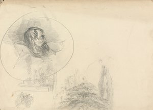 Başlıklı ve Manzaralı Adam by Unknown artist