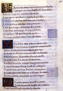 Süslü harflerle el yazması sayfası - Navarre Margarita by Unknown artist